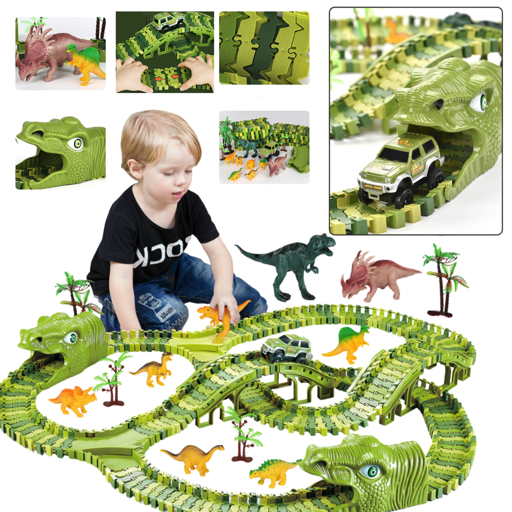 Detská autodráha dinosaurus 240 dielov