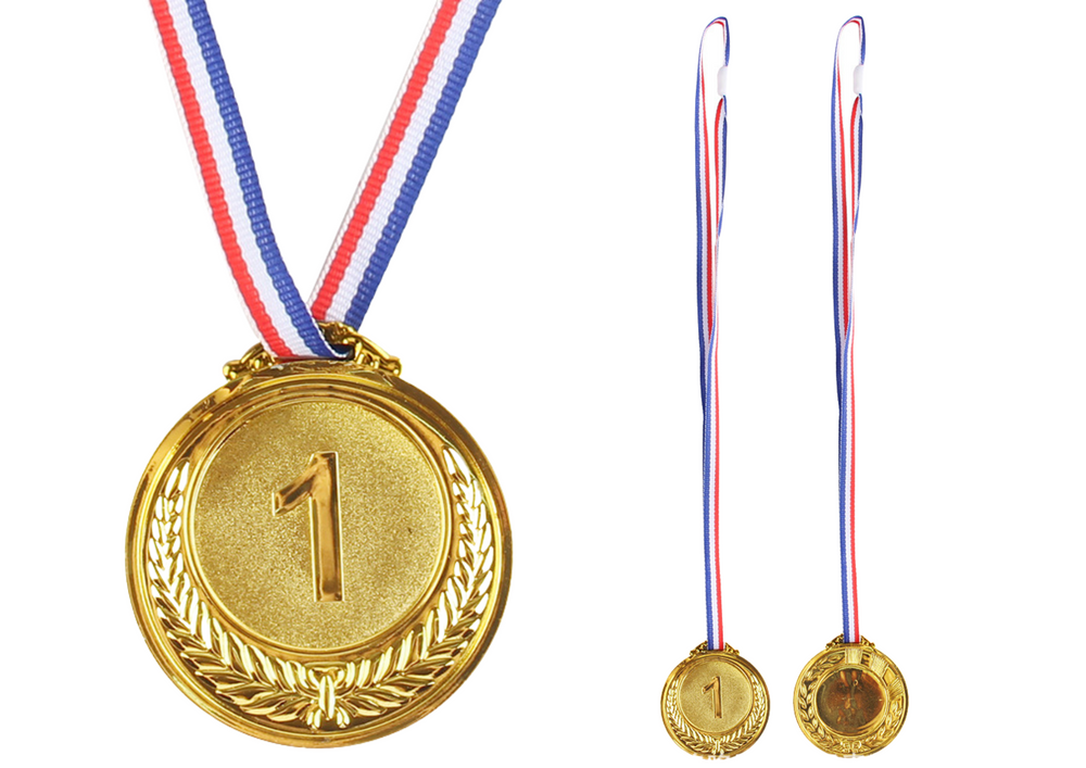 mamido Zlatá medaila za prvé miesto zinková 6,5 cm