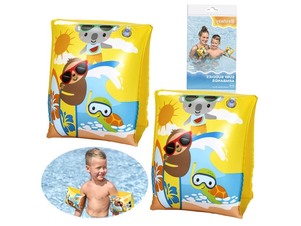 mamido Farebné plavecké rukávniky Bestway 19-30 kg