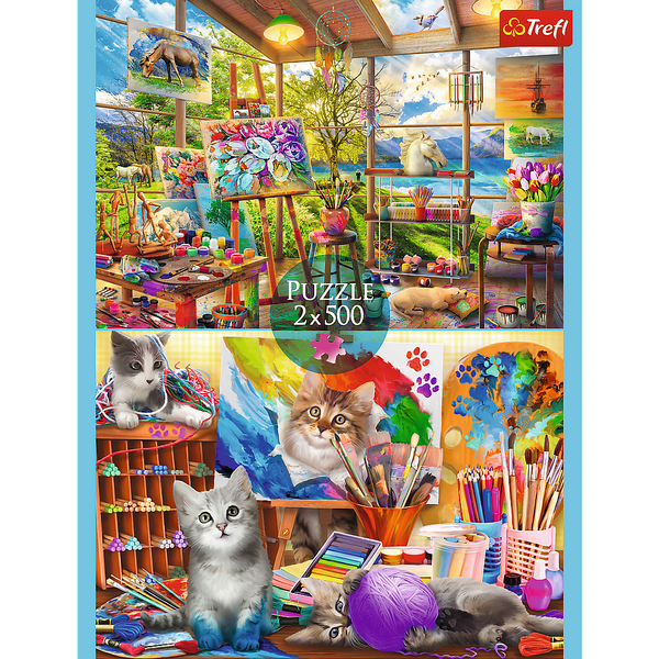 mamido Puzzle Umenie maľovať FSC Mix 2x500