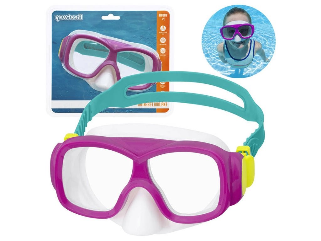 mamido Plavecké okuliare na potápanie AQUANAUT Bestway fialové