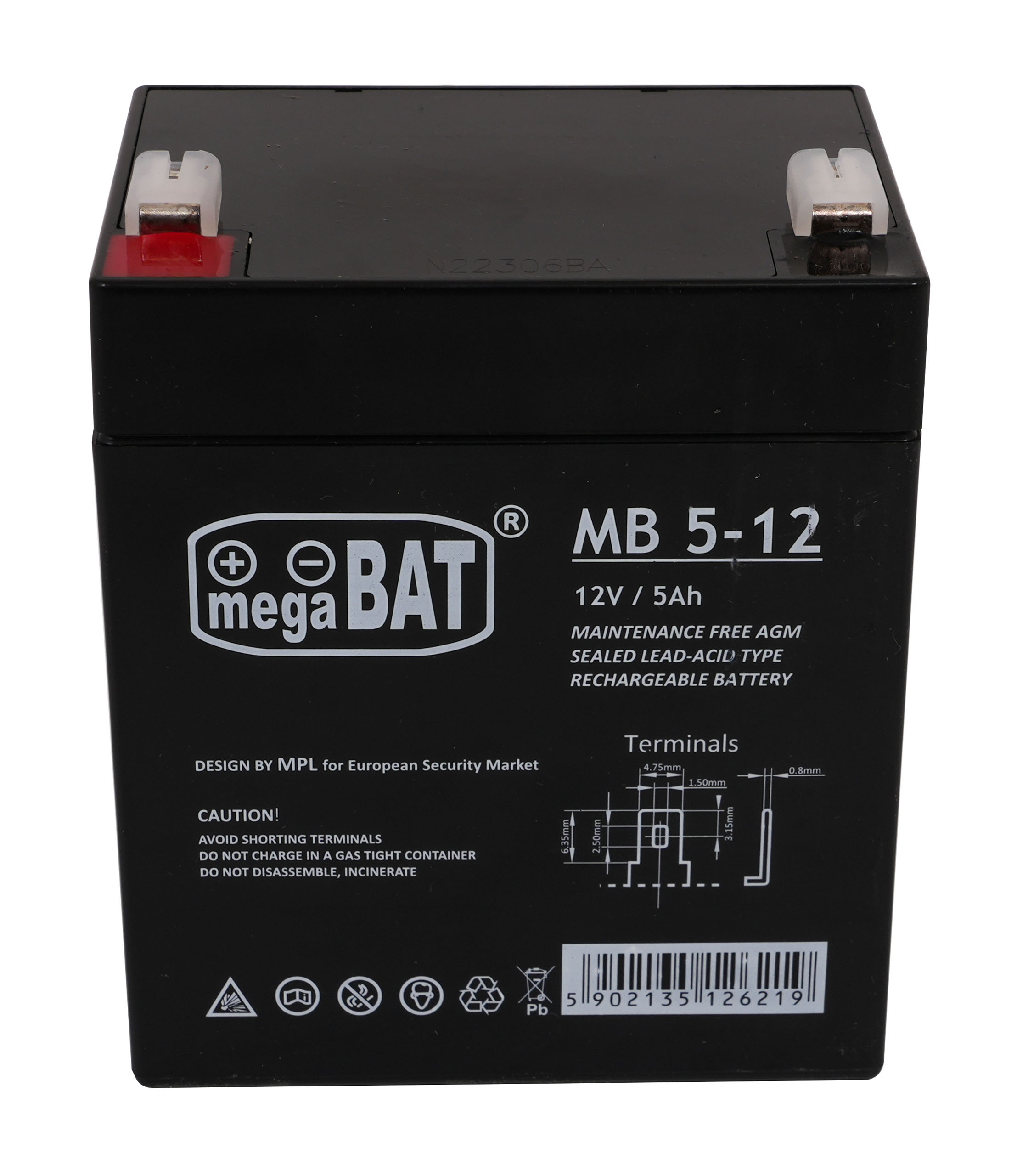Gélová batéria 12V 5Ah