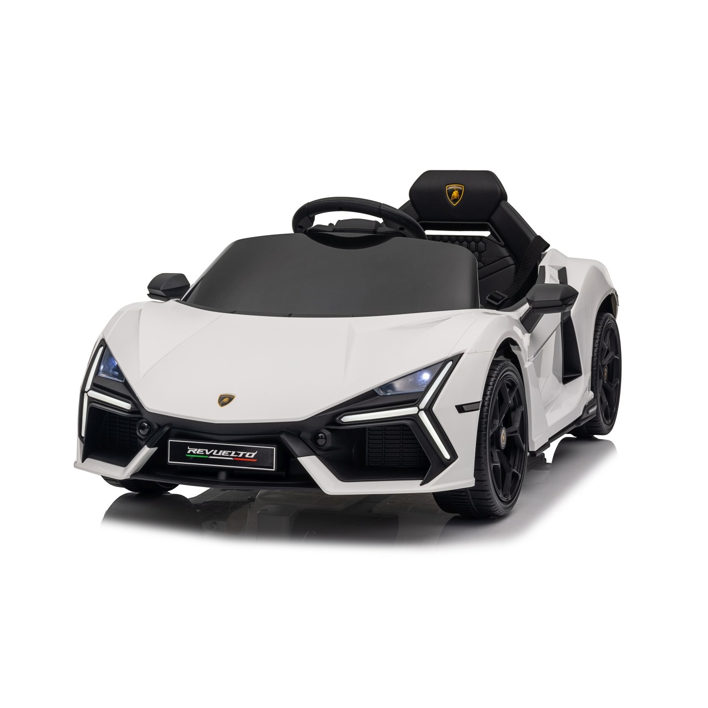 Detské elektrické autíčko Lamborghini Revuelto biele