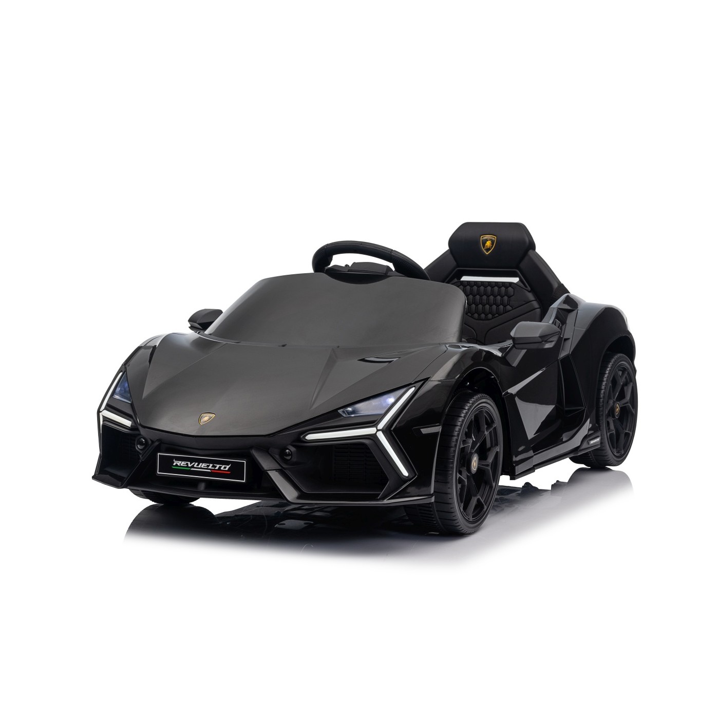 Detské elektrické autíčko Lamborghini Revuelto čierne