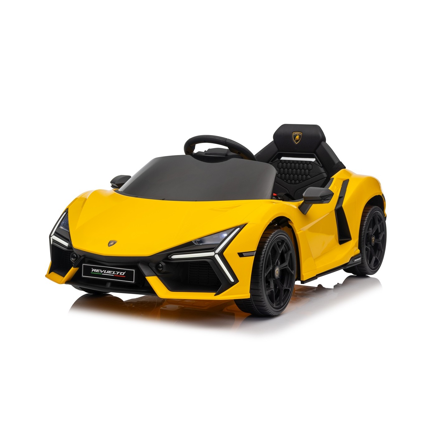 Detské elektrické autíčko Lamborghini Revuelto žlté