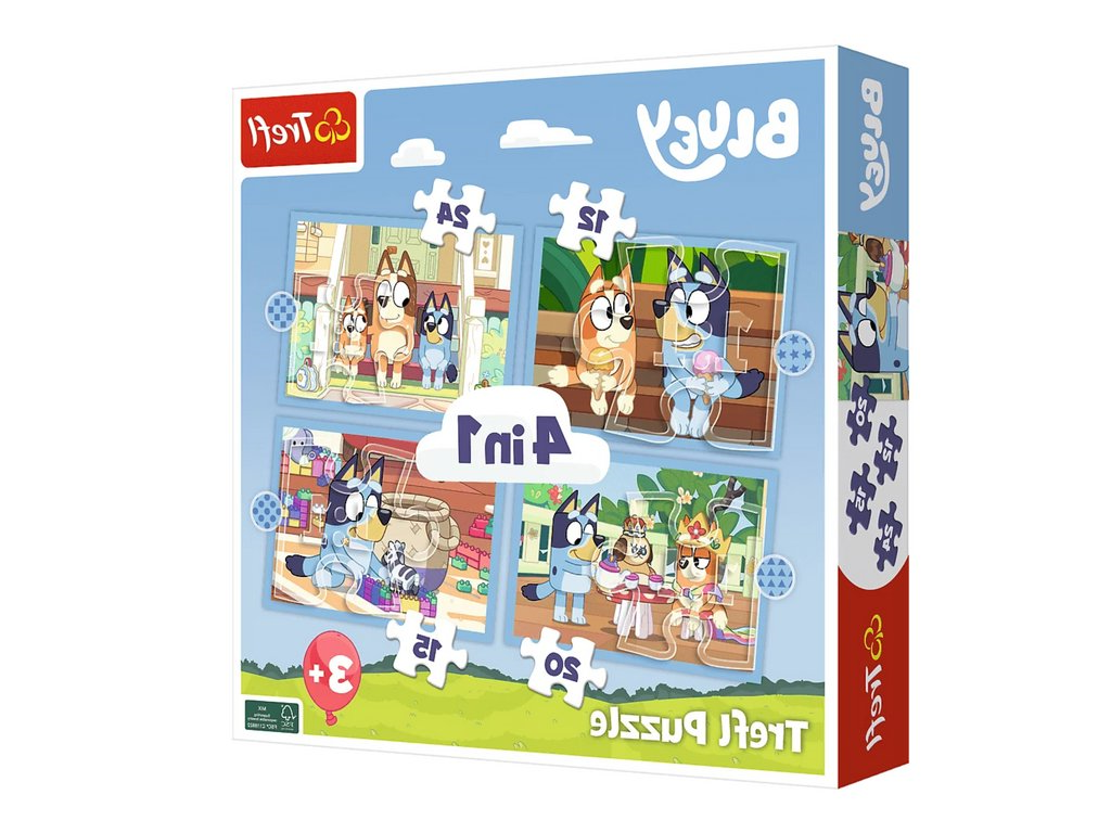mamido Puzzle 4v1 Bluey a jej svet Trefl 34637