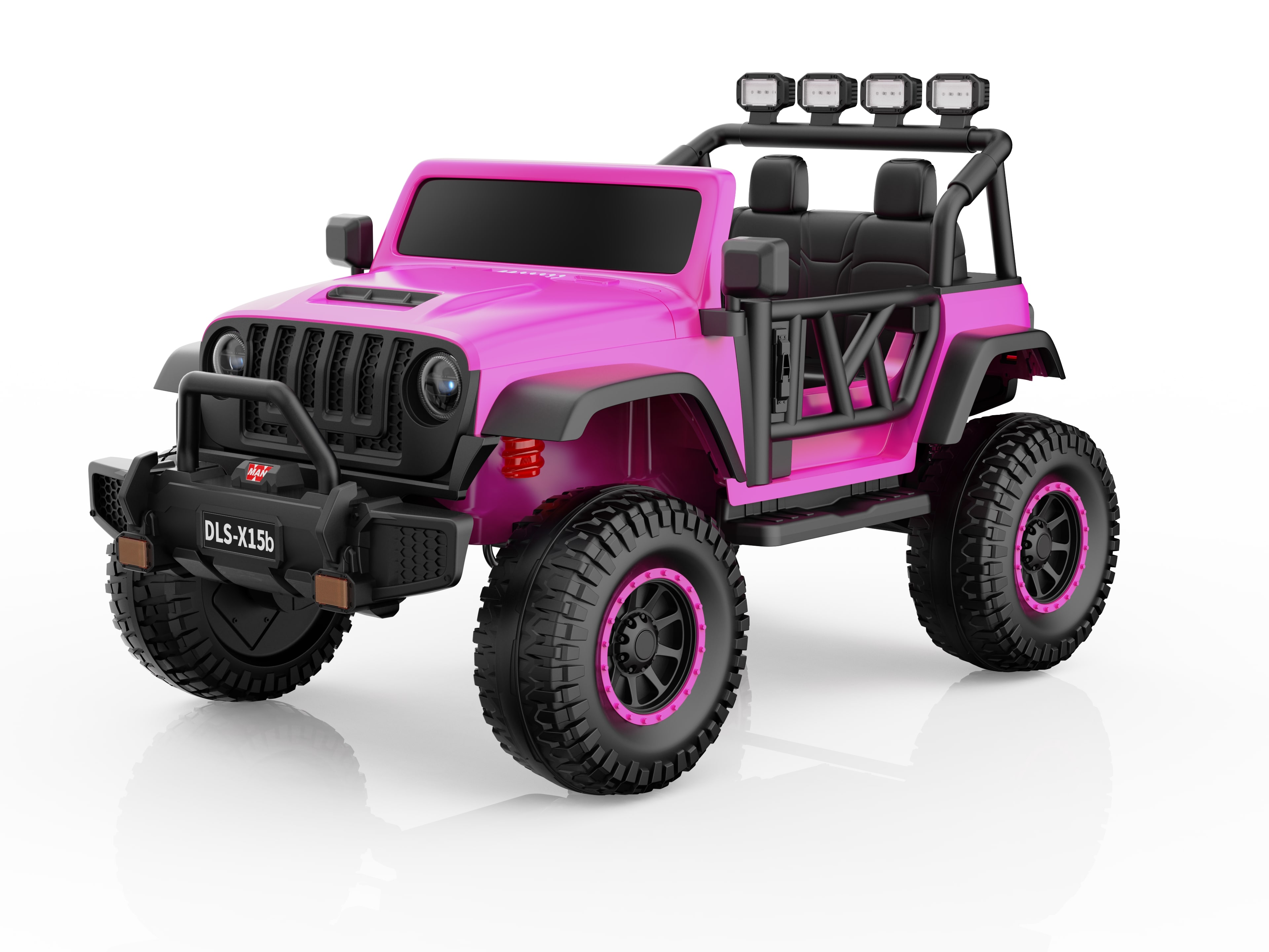 Mamido Mamido Elektrické autíčko Buggy BIG FOOT 4x4 ružové 24V | 800W | 60 kg | EVA | LED | 2,4 Ghz | ECO koža