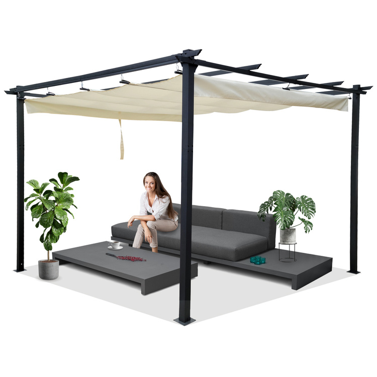 Pergola na záhradu Para Sole ESTIVO 3x3x2, 4m s vodotesnou strieškou