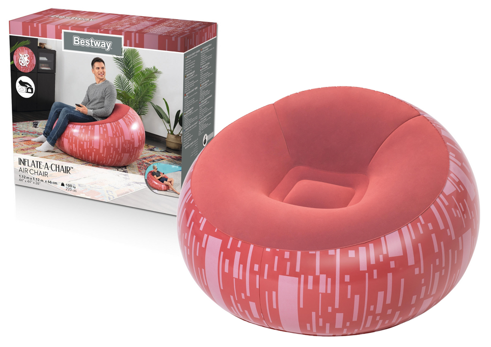 Nafukovacie kreslo Bestway 75052 červené