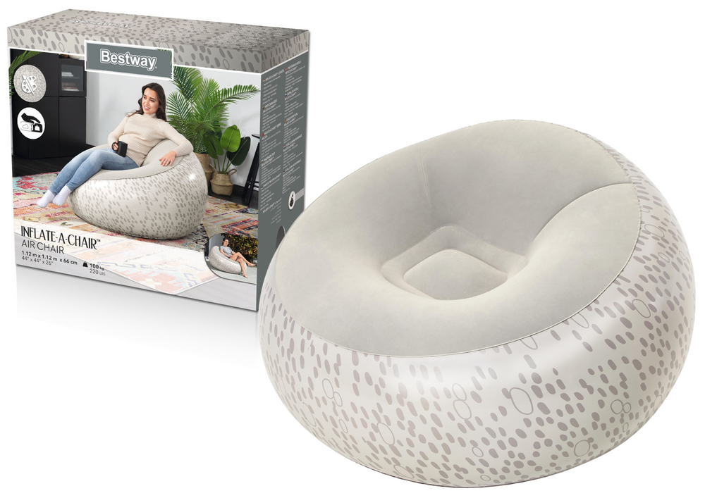 Nafukovacie kreslo Bestway 75052 šedé
