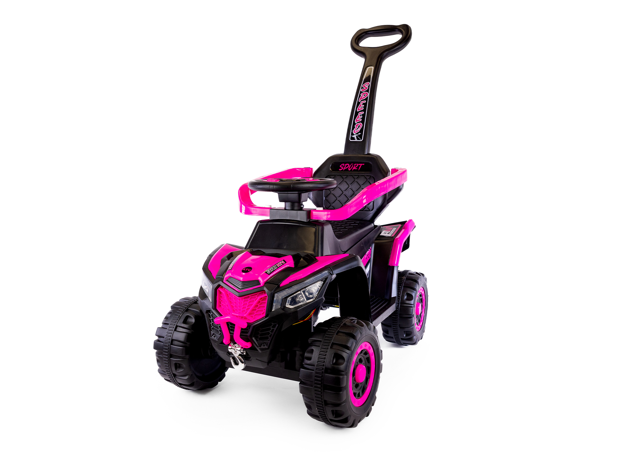 Speed ​​MT280 Detské elektrické odrážadlo | autíčko 3v1 s vodiacou tyčou NEW PINKY