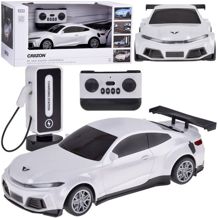 mamido Elektrické autíčko + nabíjacia stanica farebné svetlá RC0687