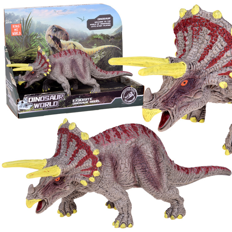 mamido Figúrka dinosaurus Triceratops, gumové hračky pre deti ZA5192