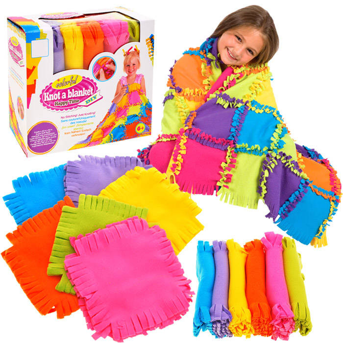 mamido Patchworková deka kreatívna DIY sada fleece ZA1551