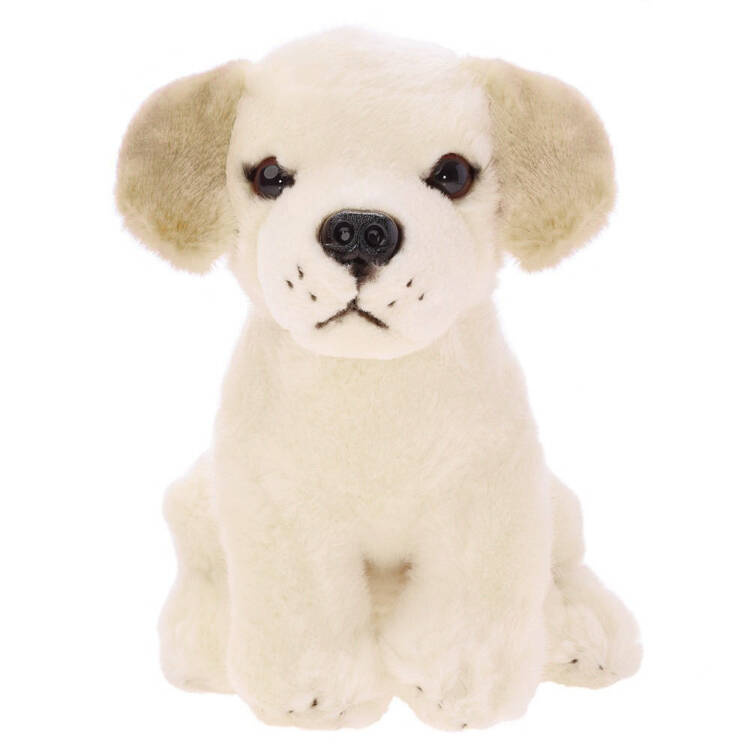 mamido Plyšová hračka maznáčik Pes Labrador sediaci 20 cm 13475