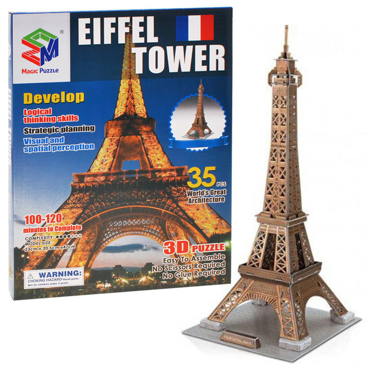mamido Priestorové 3D puzzle Eiffelova veža ZA1577