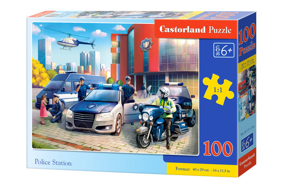 mamido Puzzle 100 dielikov Polícia