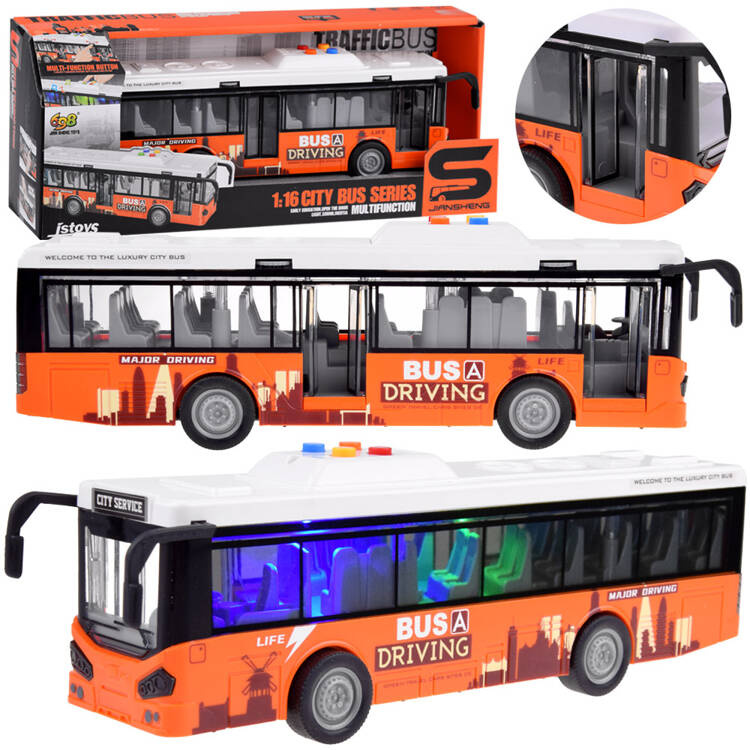 mamido Veľký autobus zvuky svetla otváracie dvere 1:16 ZA4634