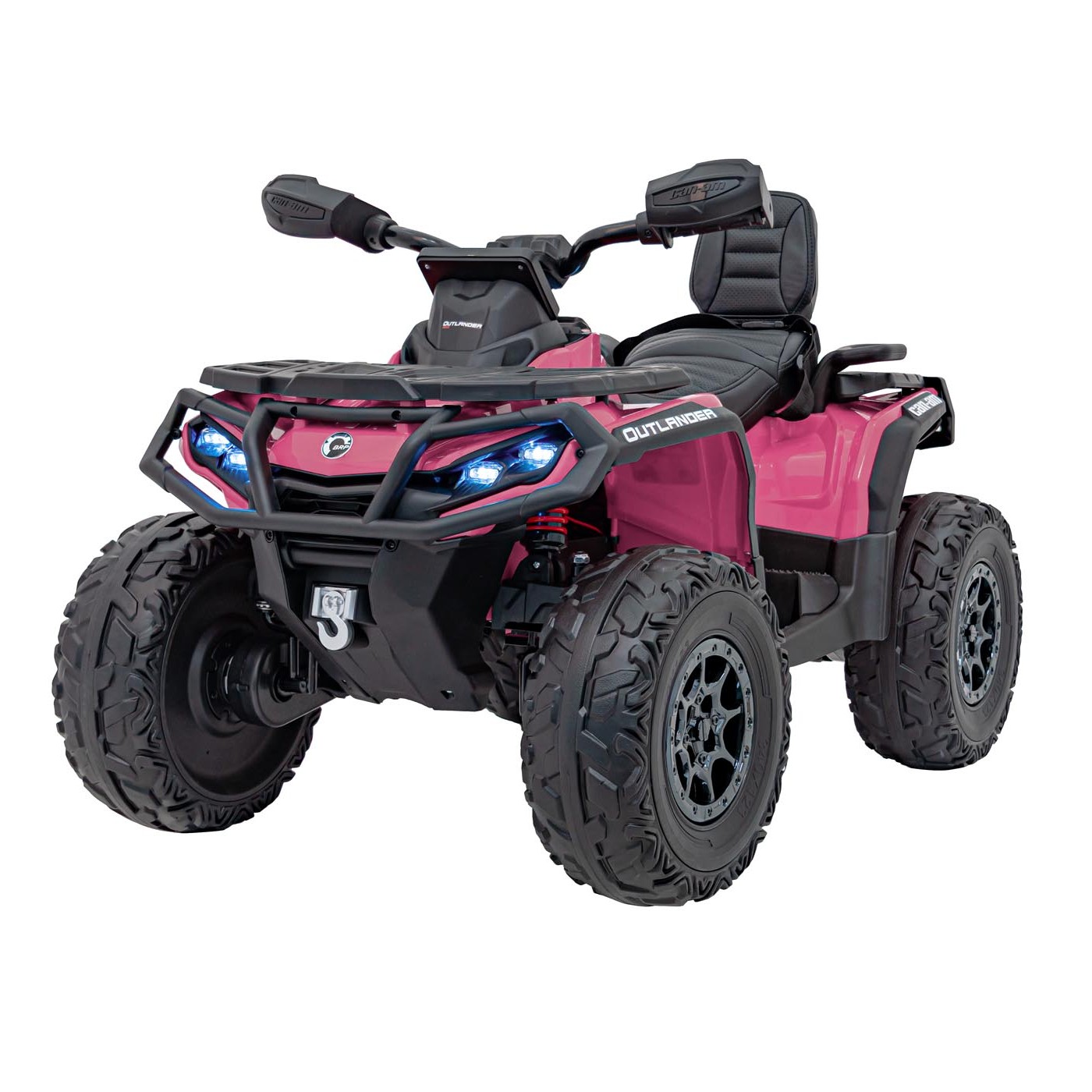 Detská elektrická štvorkolka Can-Am Outlander ATV 4x200W ružová