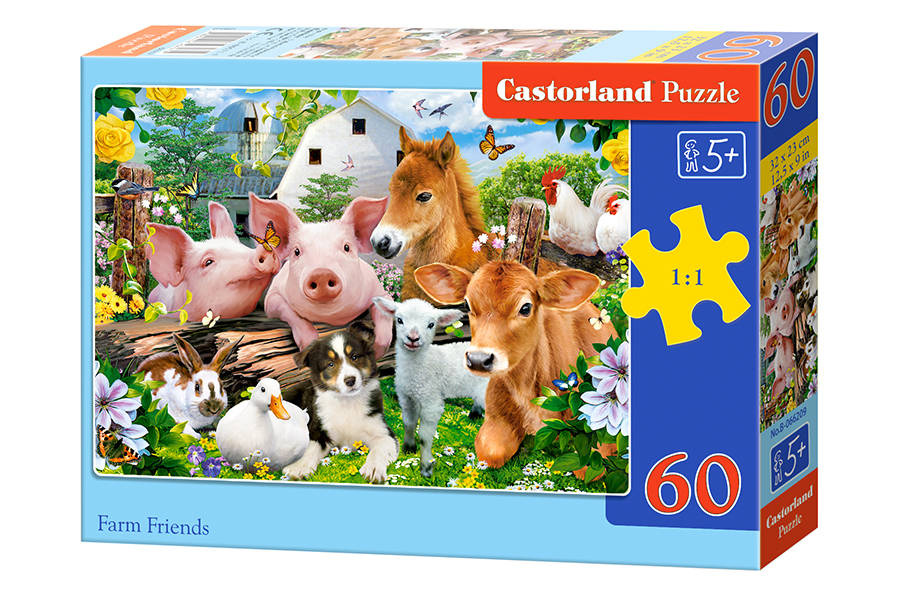 mamido Puzzle 60 dielikov Farm Friends
