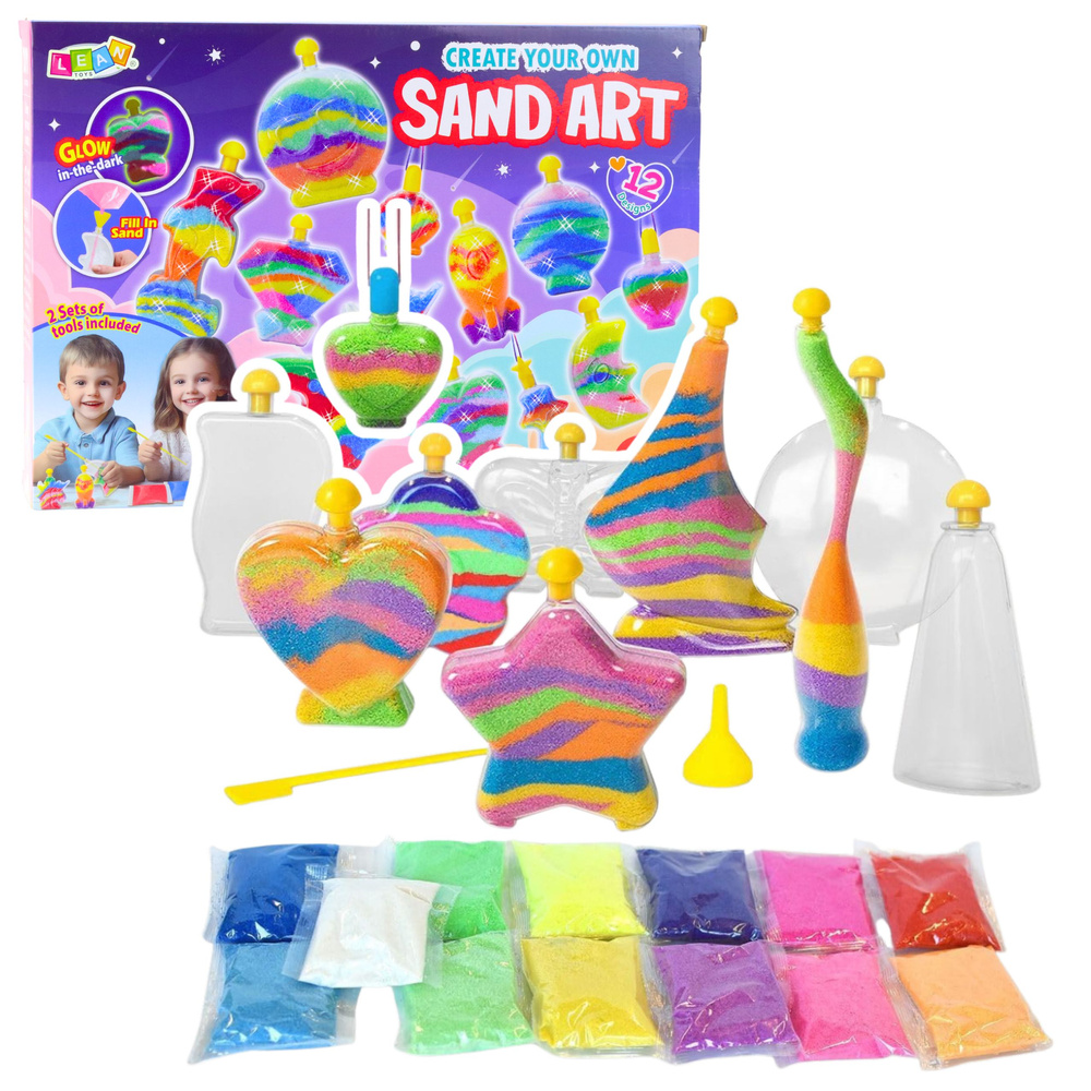 mamido Kreatívna sada Magický svietiaci piesok DIY pieskové ozdoby