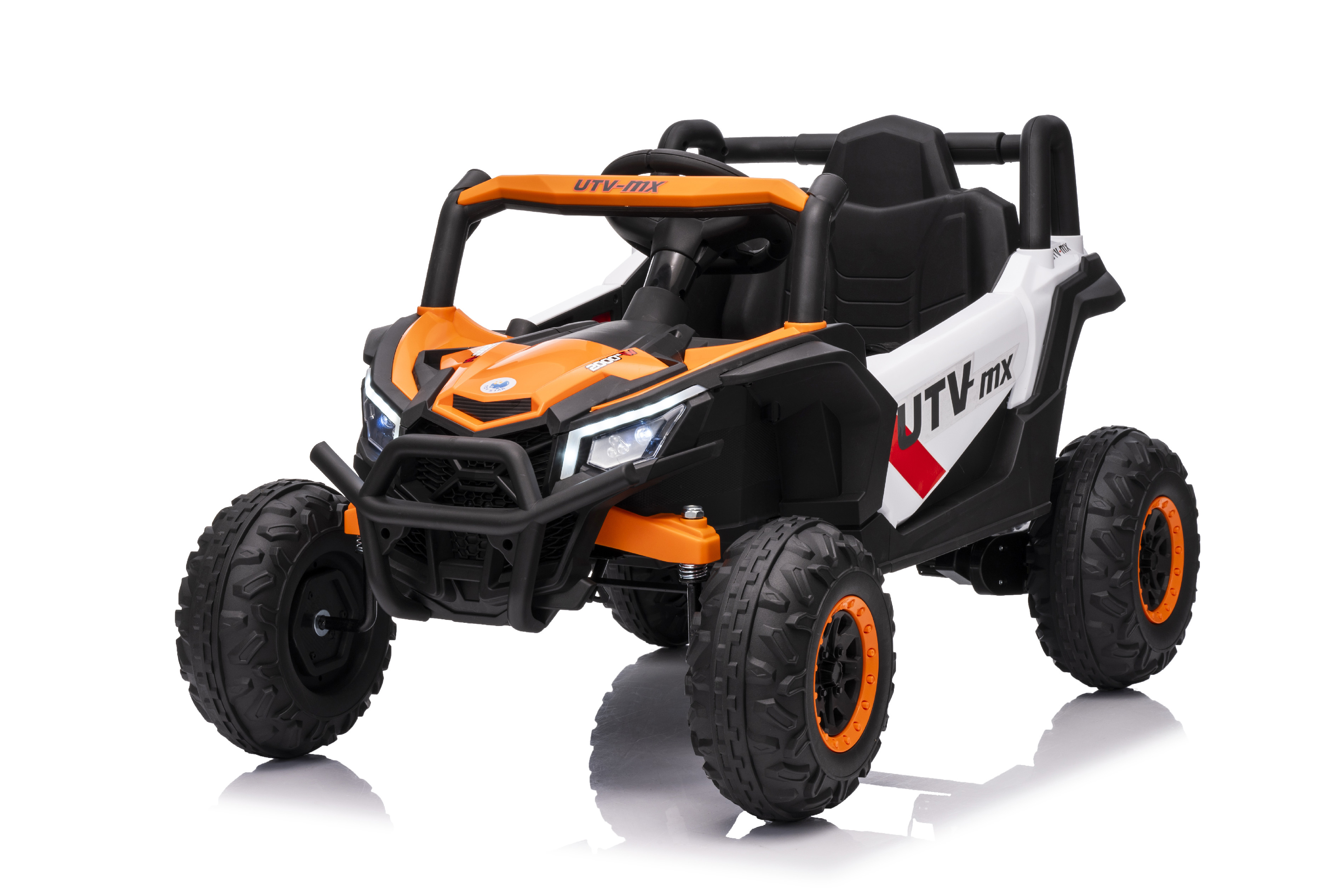 Mamido Mamido Elektrické autíčko Buggy Madman biele | UTV-MX 4x4 | EVA kolesá | 12V 10Ah | EKO koža