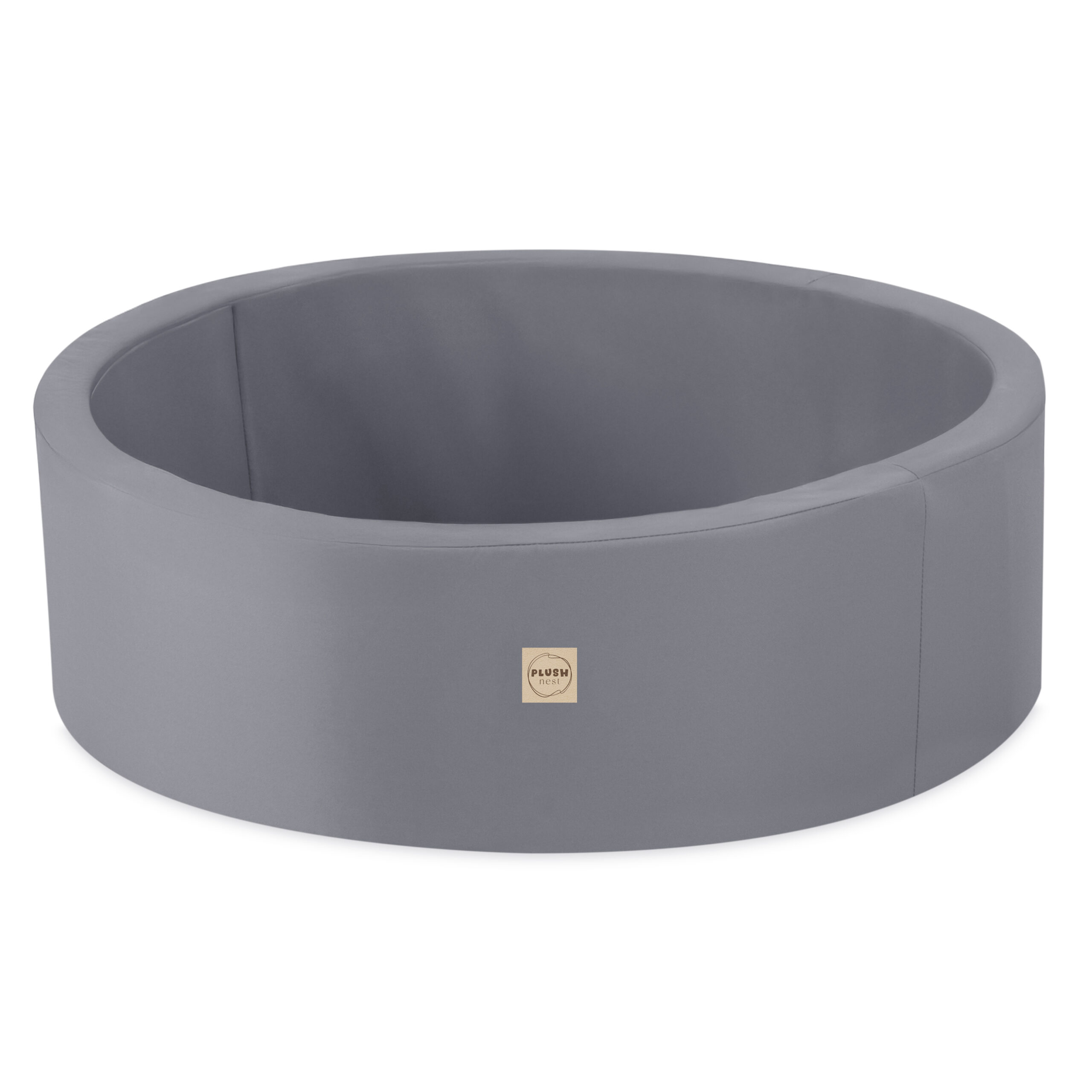 PLUSH NEST PLUSH NEST Vonkajší suchý bazén okrúhly vodeodolný sivý Ø 90 × 30 cm