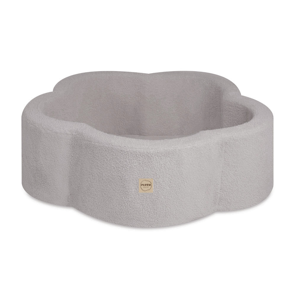 PLUSH NEST PLUSH NEST Suchý bazén Kvetinová zóna Baránok (sivý) 95 × 30 cm