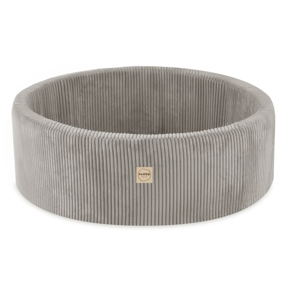 PLUSH NEST PLUSH NEST Suchý bazén okrúhly Silný béžový menčester Ø 90 × 30 cm