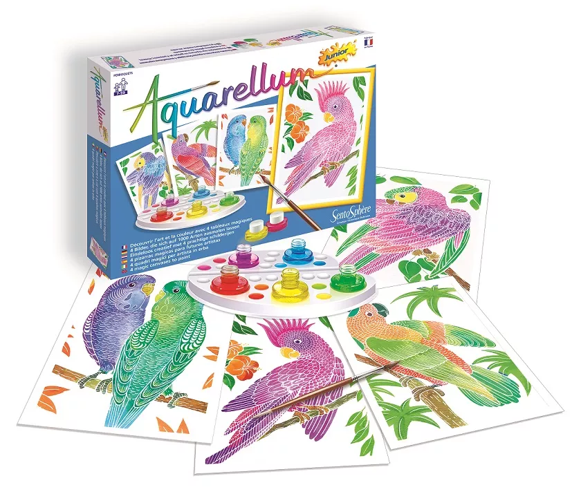 Sentosphere Sentosphere Akvarely junior - Papagáje