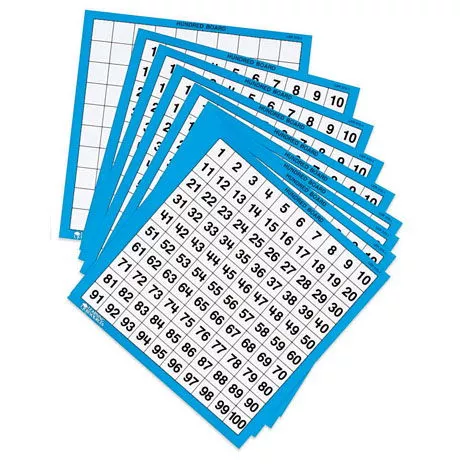 Learning Resources Learning Resources Stovková tabuľka - sada 10 ks