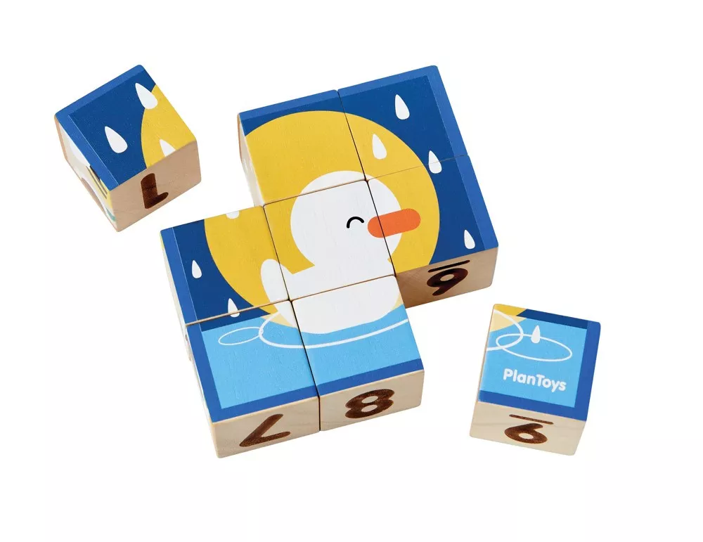 PlanToys PlanToys Obrázkové kocky - Zvieratá