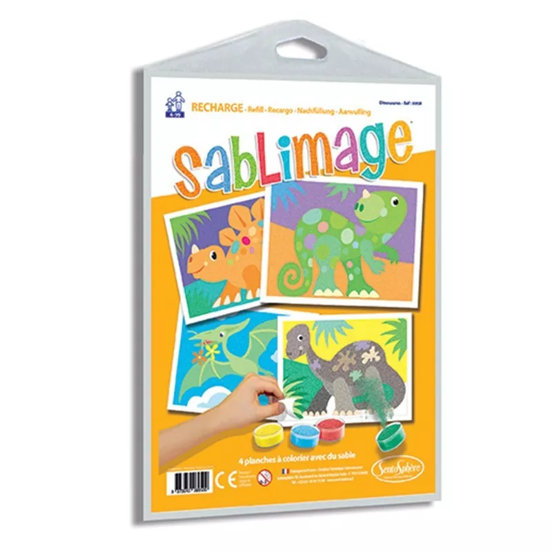 Sentosphere Sentosphere Súprava obrázkov - Sablimage - Pieskové obrázky - Dinosaury