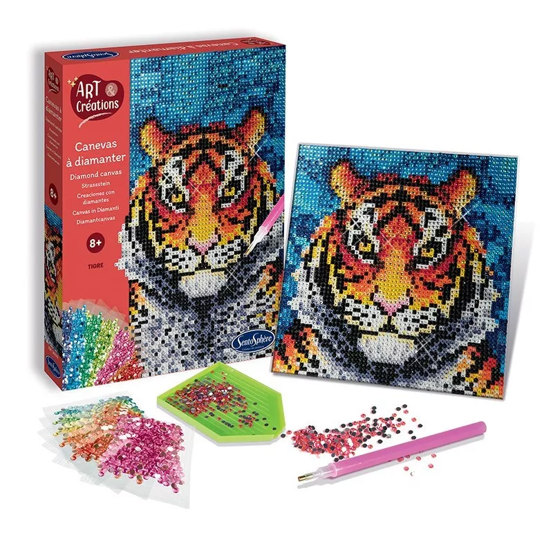 Sentosphere Sentosphere Diamantové plátno - Tiger