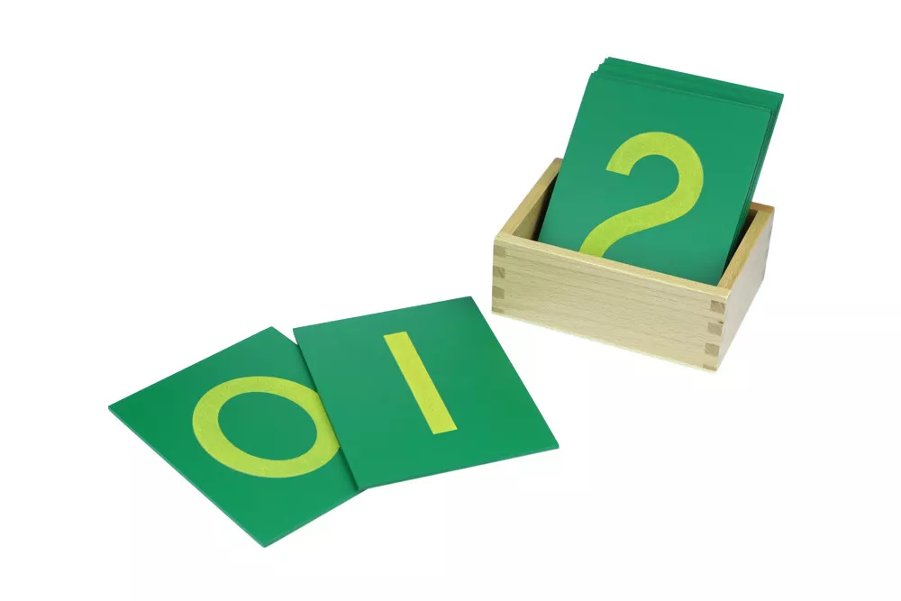 Moyo Montessori Moyo Montessori Šmirgľové číslice s krabičkou