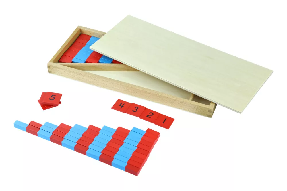 Moyo Montessori Moyo Montessori Malé červeno-modré tyče