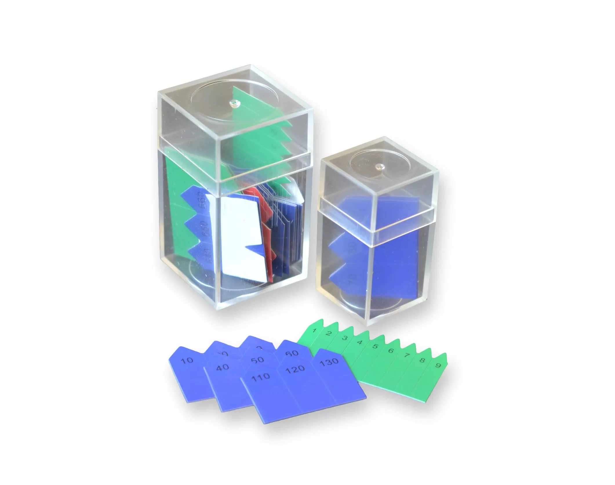 Moyo Montessori Moyo Montessori Šípky k perlovému materiálu (stovkové a tisícové reťaze)