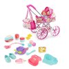 Bábika bábätko s kočíkom a doplnkami Baby Sweet Love MT1596