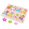 dřevěné puzzle s tvary a zvířátky (4)