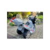 Dětská elektrická motorka stříbrná06
