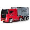 Dětské elektrické autíčko kamion s návěsem červené 10