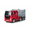Dětské elektrické autíčko kamion s návěsem červené 3
