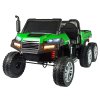 Dětské elektrické autíčko Farmer Truck 4x4 zeleno stříbrný 2