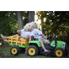 161732 7 elektricky traktor s vleckou zeleny