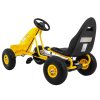 Dětská šlapací motokára Chamiopn žlutá2