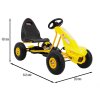 Dětská šlapací motokára Chamiopn žlutá9