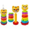 166343 4 pyramida z barevnych krouzku s tygrem