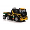 dětský elektrický kamion s návěsem žlutý01