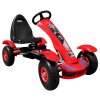 Duzy Gokart Pompowane Kola Czerwony [36596] 1200