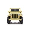 Dětský elektrický vojenský Jeep Willys 4x4 béžový2